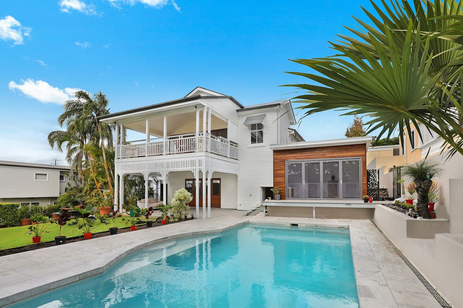 Residential home with a pool — the kind of property HVAC companies serve
